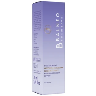 Balneokosmetics, biosulfide anti-rimpel gezichtsserum met hyaluronzuur, 30 ml