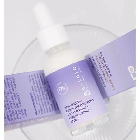 Balneokosmetics, biosulfide anti-rimpel gezichtsserum met hyaluronzuur, 30 ml