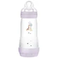 MAM Perfect Start Anti-Colic, anti-colic fles, met siliconen speen, Planet Love, meisje, vanaf 4 maanden, 320 ml