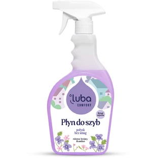 Luba Comfort, glass cleaner, pink flowers and amber, 500 ml