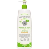 Alphanova Bebe, gel limpiador nutritivo cuerpo, rostro y cabello Bio, pieles secas y atópicas, 500 ml