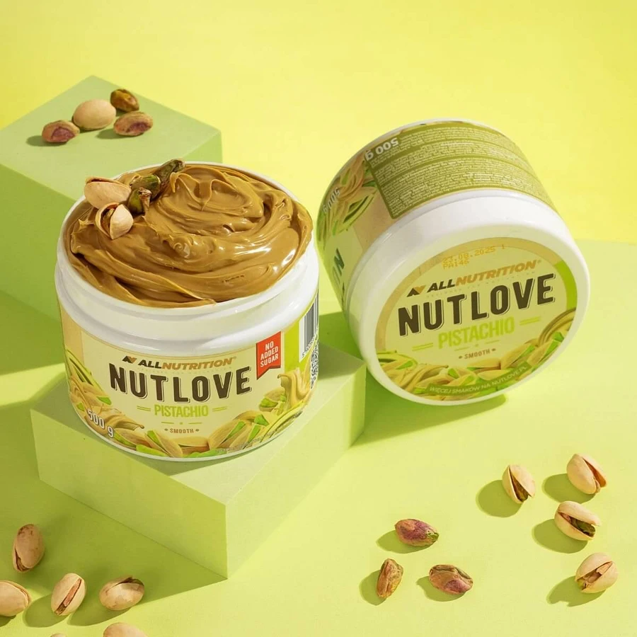 Allnutrition Nutlove Pistachio, Pistaziencreme, glatt, ohne Zuckerzusatz, 500 g