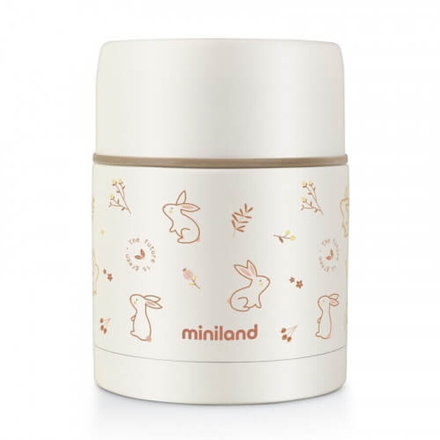 Comprar Termo para alimentos sólidos Natur Bunny, 600 ml, Miniland Termo para alimentos sólidos Natur Bunny, 600 ml, Miniland
