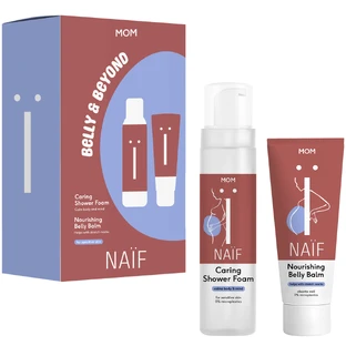Naif Mom Belly & Beyond set, stretch mark lotion, 150 ml + shower foam, 200 ml