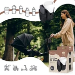 Sipo, universal cup and phone holder 2-in-1 for baby stroller, black, 1 piece