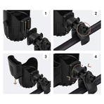 Sipo, universal cup and phone holder 2-in-1 for baby stroller, black, 1 piece