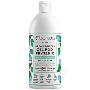 Barwa, hypoallergene douchegel, geurloos, 400 ml