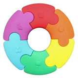 Jellystone Designs, erstes Sinnespuzzle, Kreis, Regenbogen, 6 Teile