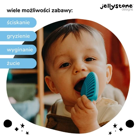 Jellystone Designs, eerste zintuiglijke puzzel, cirkel, regenboog, 6 stukjes
