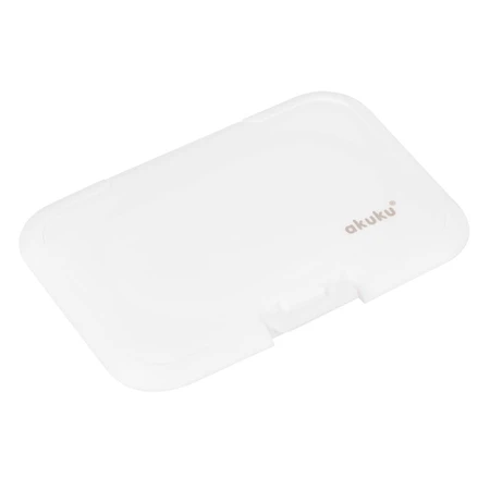 Akkuku, reusable wet wipe lid, universal, white, 1 piece