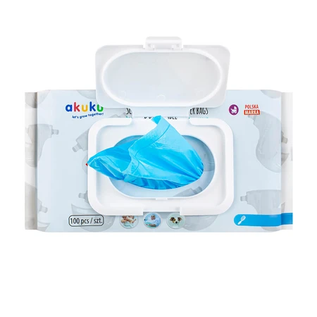 Akkuku, reusable wet wipe lid, universal, white, 1 piece