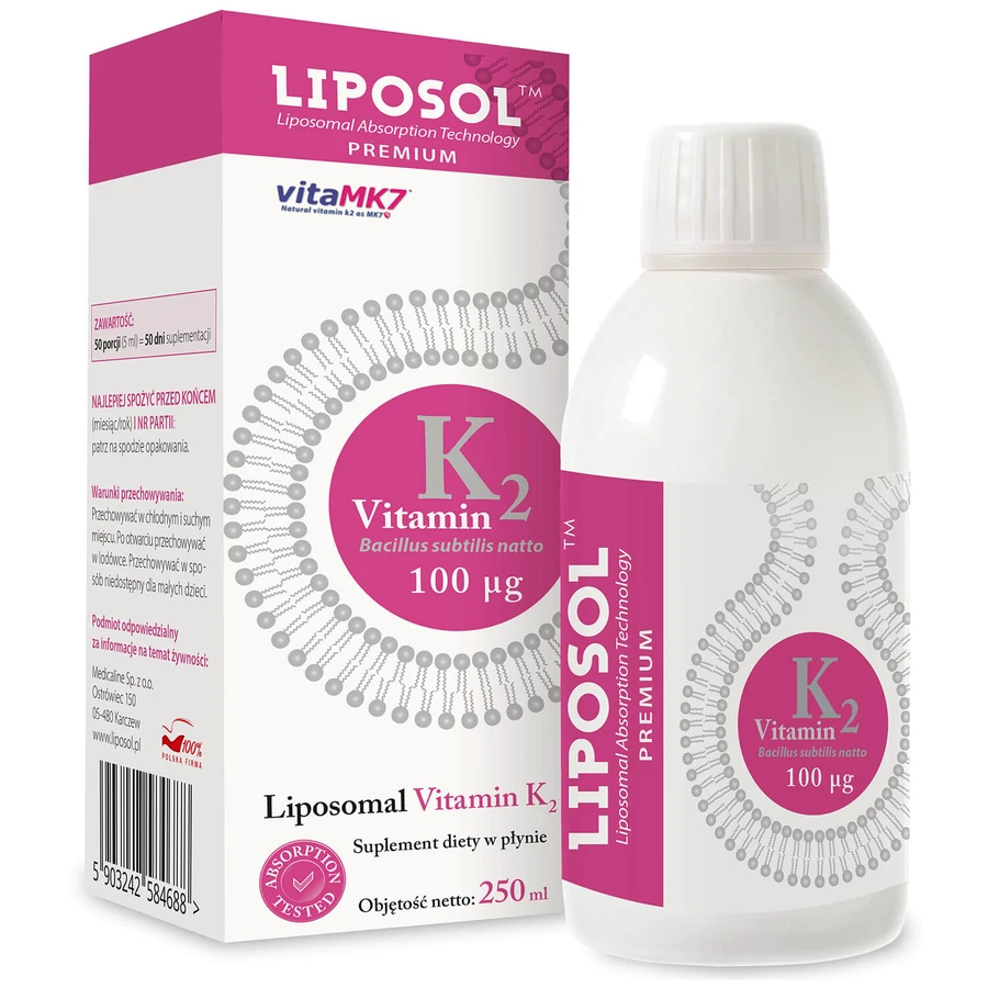 Liposol Liposomal Vitamin K2, 250 ml