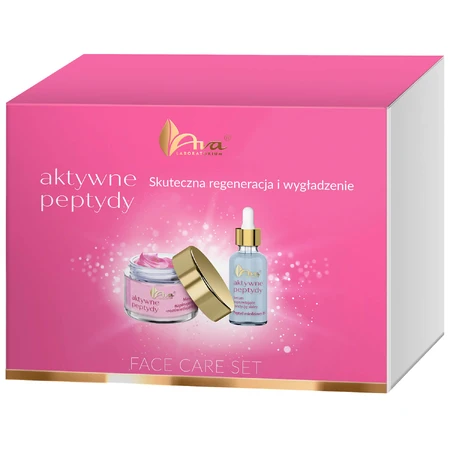 Set Ava Active Peptides, tightening and brightening mask, 50 ml + skin improvement serum, 30 ml