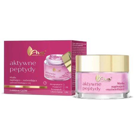 Set Ava Active Peptides, tightening and brightening mask, 50 ml + skin improvement serum, 30 ml