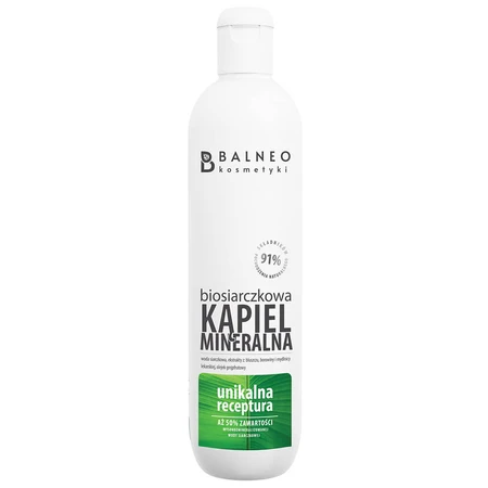 Balneokosmetics, biosulfide-mineraalbad, 500 ml + biosulfide-vitaminevoedende gezichtstonic, 300 ml gratis