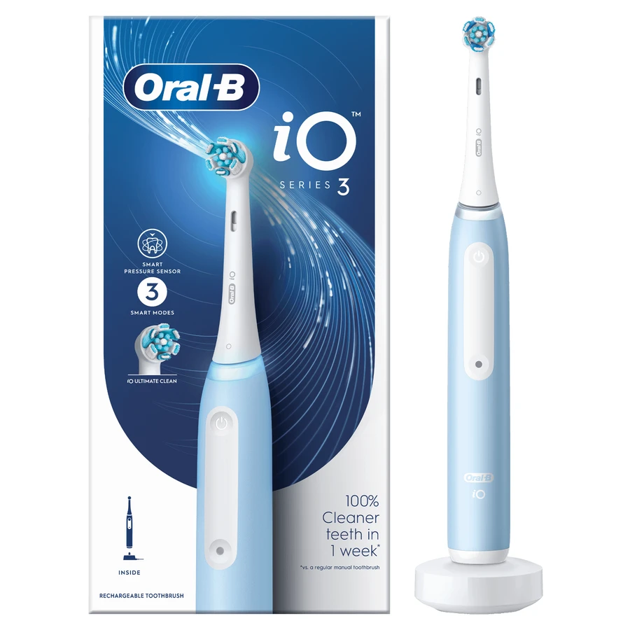 Oral-B iO 3, magnetic toothbrush, blue