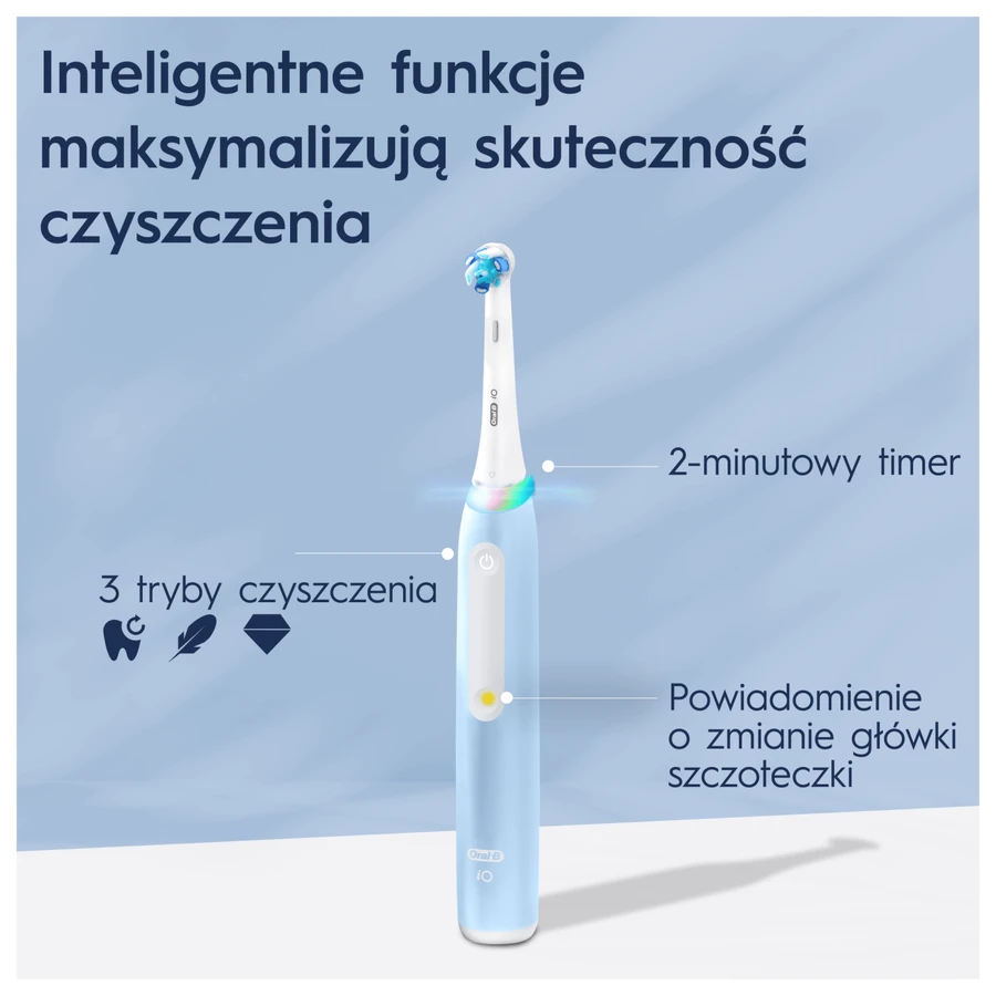 Oral-B iO 3, magnetic toothbrush, blue