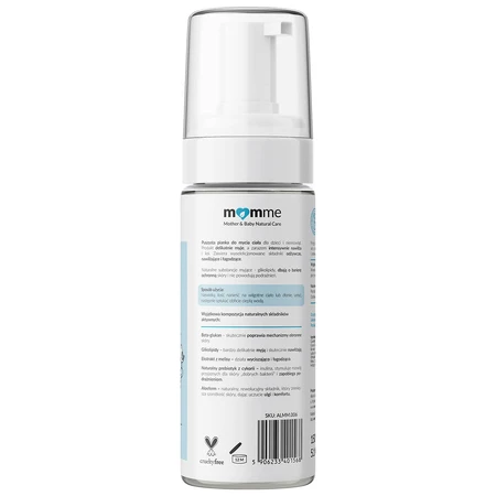 Momme, luchtig bodywashschuim, vanaf de geboorte, 150 ml