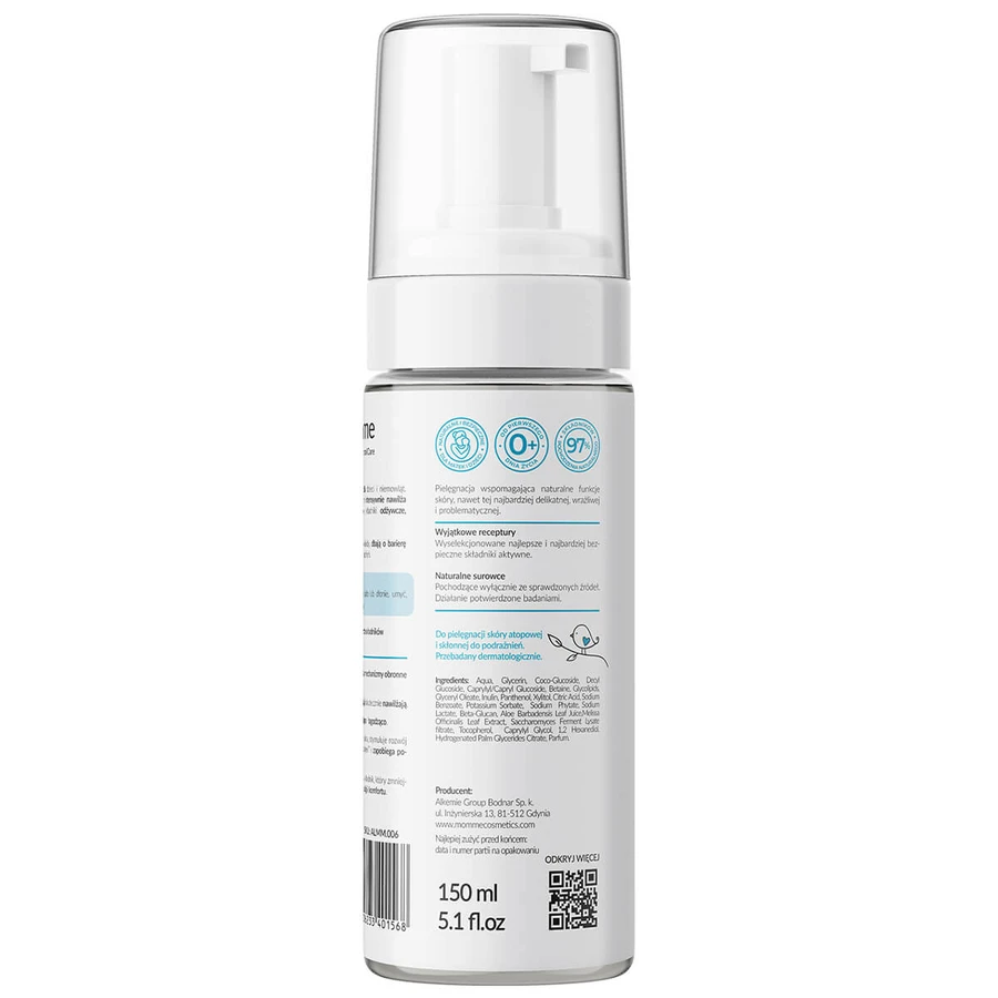 Momme, luchtig bodywashschuim, vanaf de geboorte, 150 ml