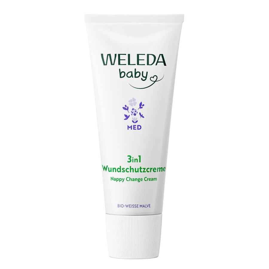 Weleda Baby Med 3in1, beschermende crème tegen luieruitslag, vanaf de eerste levensdag, 50 ml