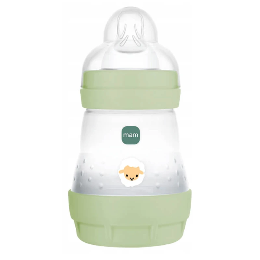 MAM Perfect Start, biberón anticólico, con tetina de silicona, Grounding in Nature, unisex, a partir de 2 meses, 160 ml