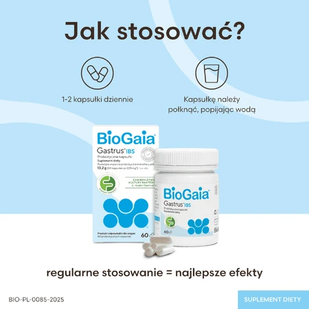 BioGaia Gastrus IBS, 60 capsules