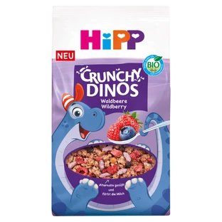 HiPP Crunchy Dinos, Müsli, Waldfrüchte, BIO, ab 3 Jahren, 300 g