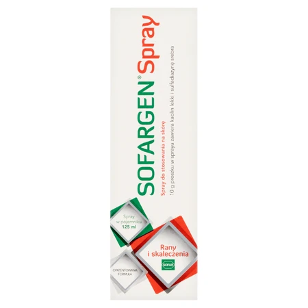 Sofargen Spray, pulverförmiges Spray für oberflächliche Wunden, 125 ml