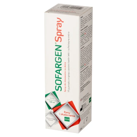 Sofargen Spray, pulverförmiges Spray für oberflächliche Wunden, 125 ml