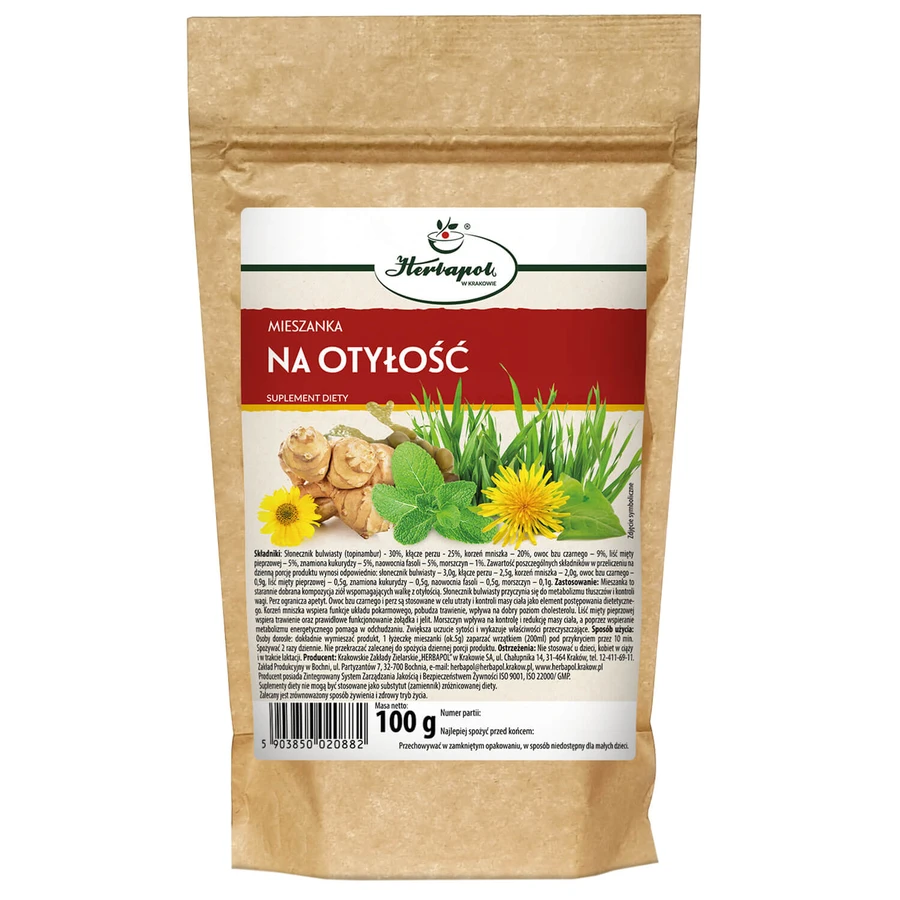 Herbapol Mieszanka Na Otyłość, kruidenthee, 100 g