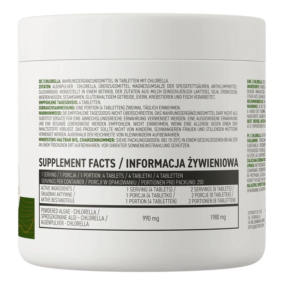 OstroVit Chlorella, 1000 tablets
