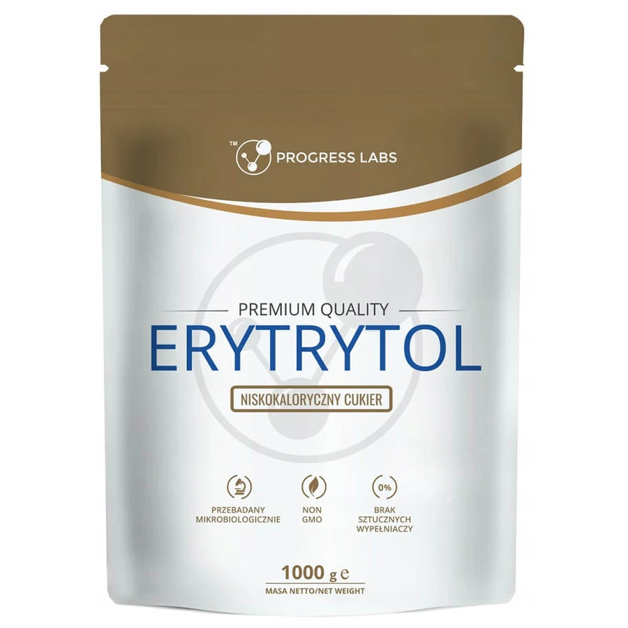 Progress Labs Erythritol, kalorienarmes Zuckerpulver, 1000 g