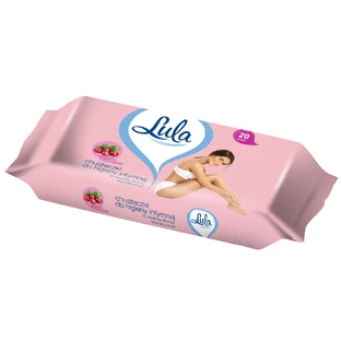 Lula, intimate hygiene wipes, cranberry, 20 pieces