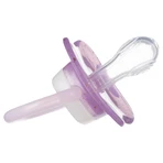 Canpol Babies, pacifier, 6-18 months, silicone, symmetrical, Night Glow, purple and blue, 2 pieces