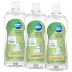 Canpol Babies Set, Reinigungsflüssigkeit für Flaschen und Sauger, hypoallergen, 3 x 500 ml