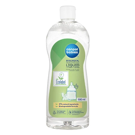 Canpol Babies Set, Reinigungsflüssigkeit für Flaschen und Sauger, hypoallergen, 3 x 500 ml