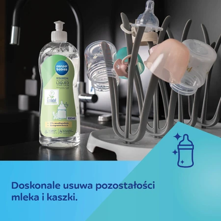 Canpol Babies Set, Reinigungsflüssigkeit für Flaschen und Sauger, hypoallergen, 3 x 500 ml