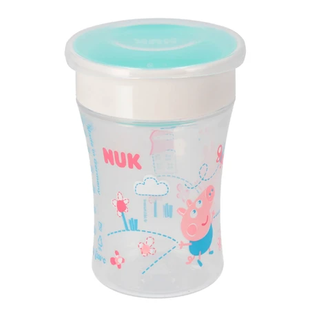 NUK Magic Cup, tasse à boire 360°, à partir de 8 mois, Peppa Pig, 260 ml
