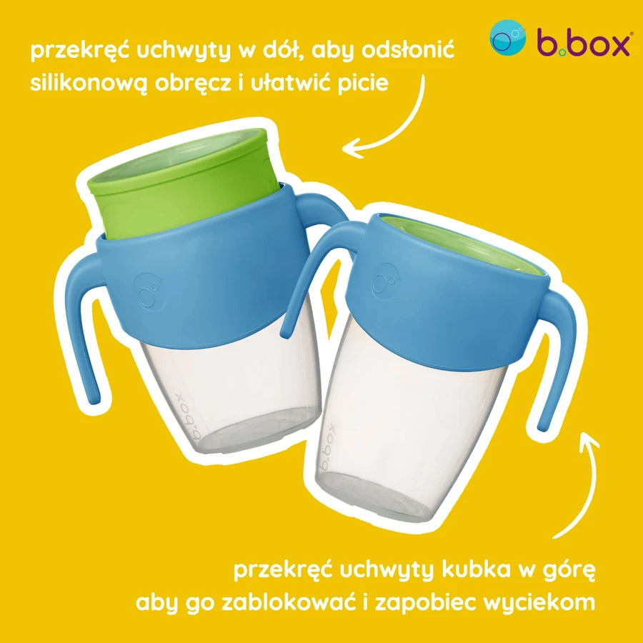 B.Box, 360 learning to drink cup, Ocean Breeze, from 6 months, 250 ml.