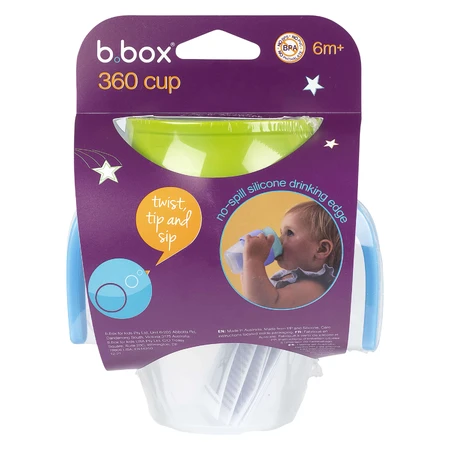 B.Box, 360 learning to drink cup, Ocean Breeze, from 6 months, 250 ml.