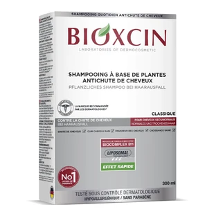 Bioxcin Classic, shampooing anti-chute pour cheveux secs et normaux, 300 ml