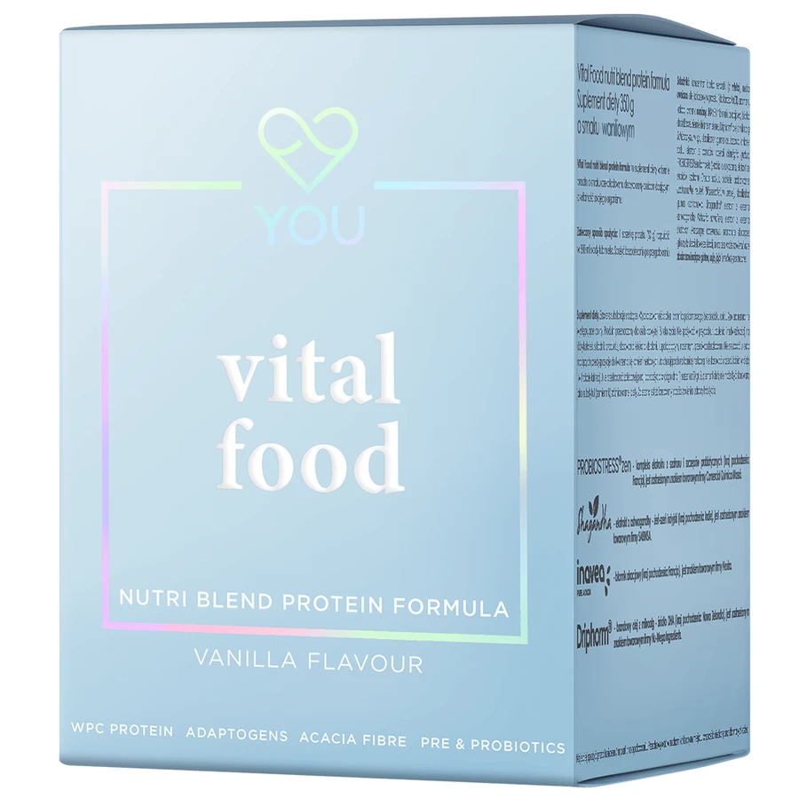 You Vital Food Nutri Blend Protein Formula, vanilla flavor, 50 g x 7 sachets