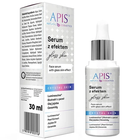 Apis Crystal Skin, serum met glashuideffect, 30 ml