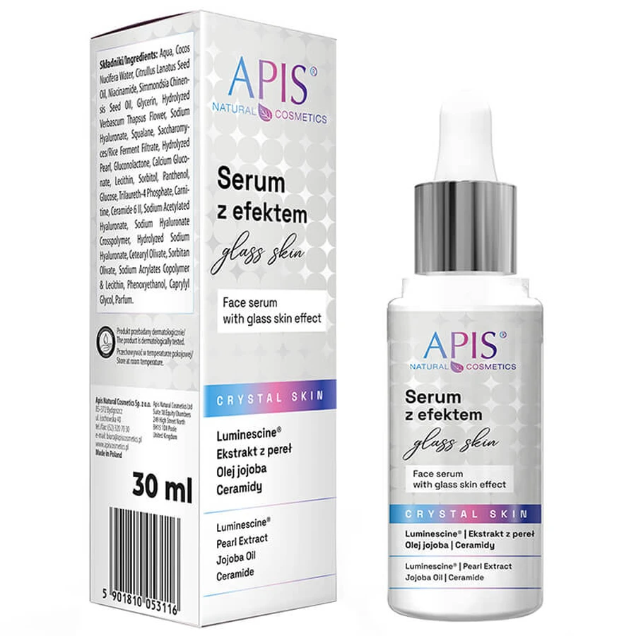 Apis Crystal Skin, serum met glashuideffect, 30 ml