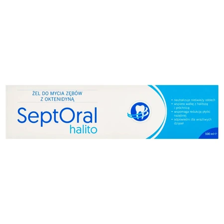 SeptOral Halito, gel de limpieza dental con octenidina, 100 ml
