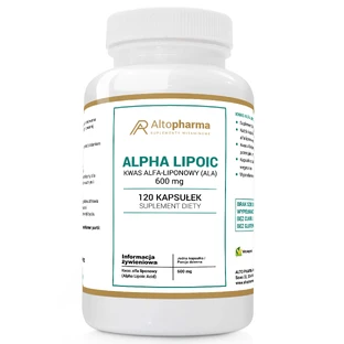 AltoPharma Ácido Alfa Lipoico ALA 600 mg, 120 cápsulas