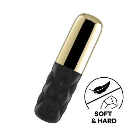 Satisfyer Sparkling Darling, vibrator in etui, zwart en goud