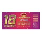 Invitation for 18th birthday + envelope