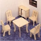 Meubles pliants en bois 3D pour salle à manger
