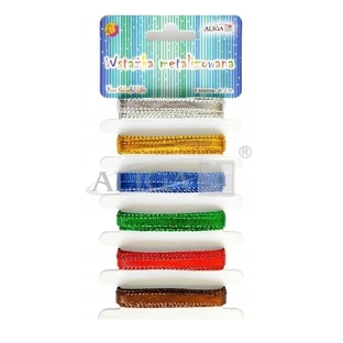 Metalized ribbons mix 6 colors
